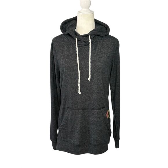 Roxy charcoal gray graphic hoodie - L - Picture 1 of 7